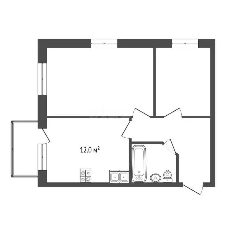 2-комнатная квартира: Нальчик, Кабардинская улица, 230 (64 м) - Фото 1
