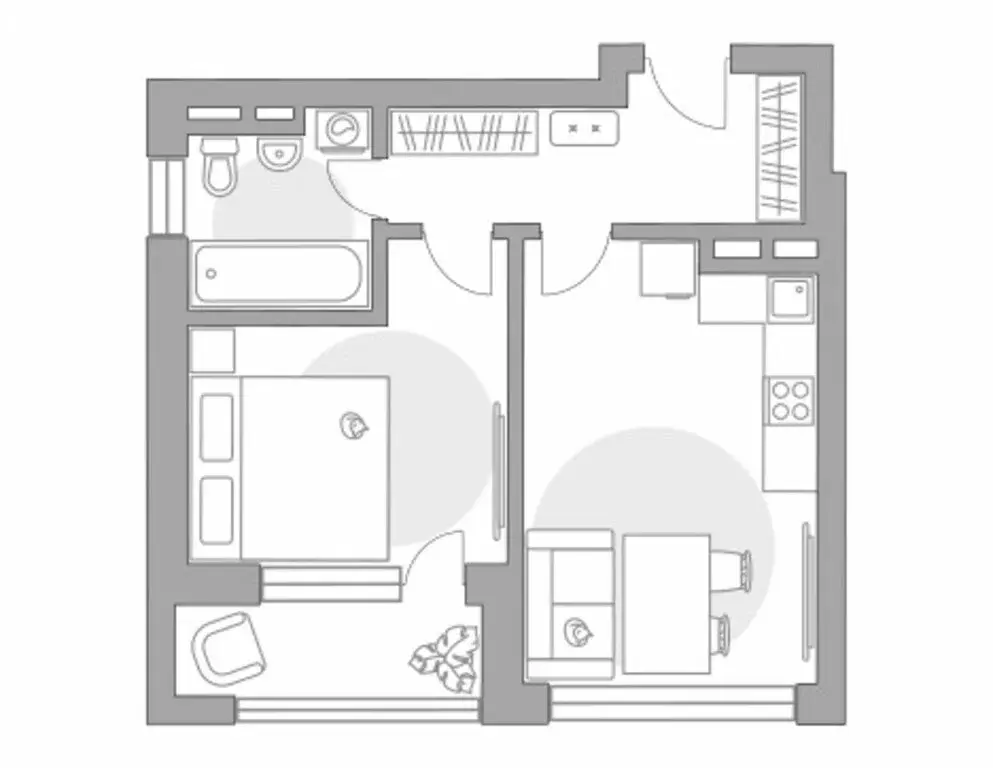 1-комнатная квартира: Долгопрудный, Заводская улица, 1 (42 м) - Фото 1