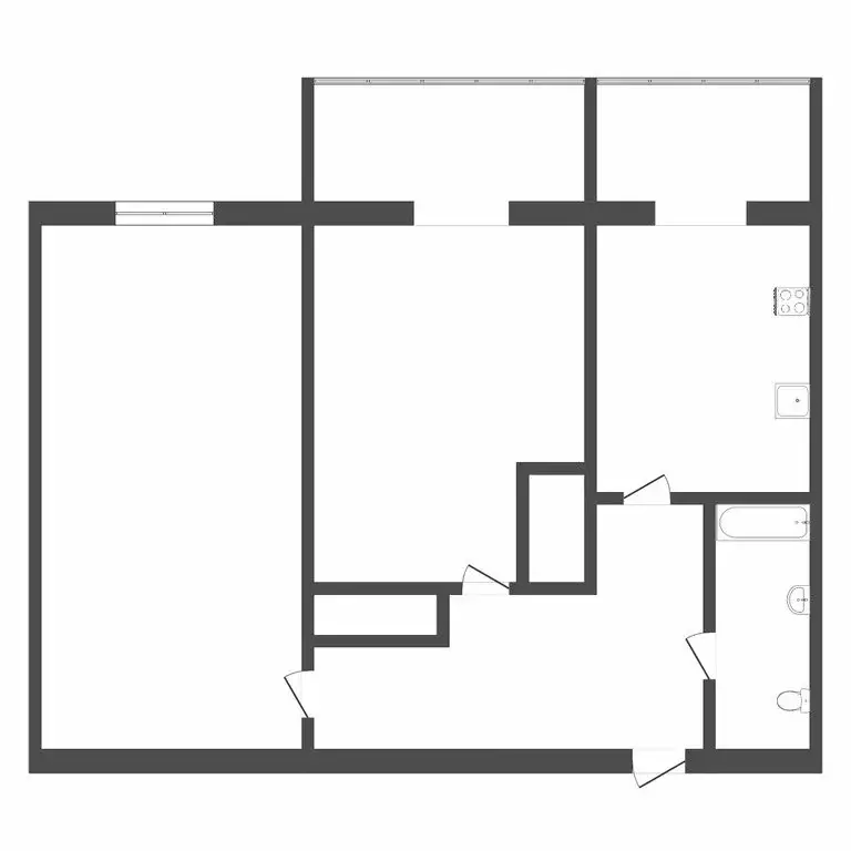 2-комнатная квартира: Тюмень, улица 50 лет Октября, 29 (55 м) - Фото 0