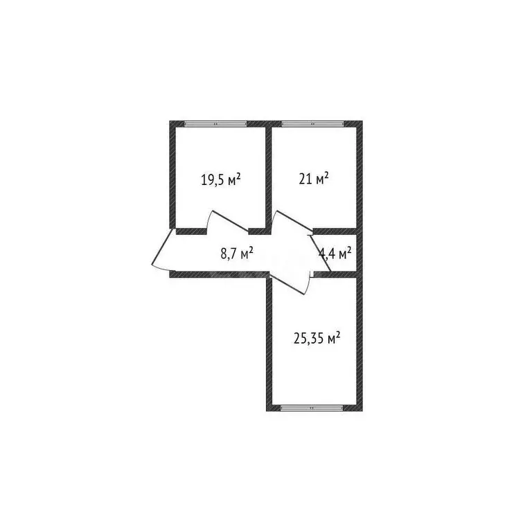 2-комнатная квартира: Каспийск, Молодёжная улица, 4А (79 м) - Фото 1