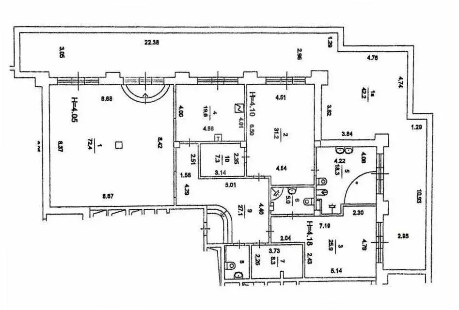 3-комнатная квартира: Москва, Чапаевский переулок, 3 (262 м) - Фото 1