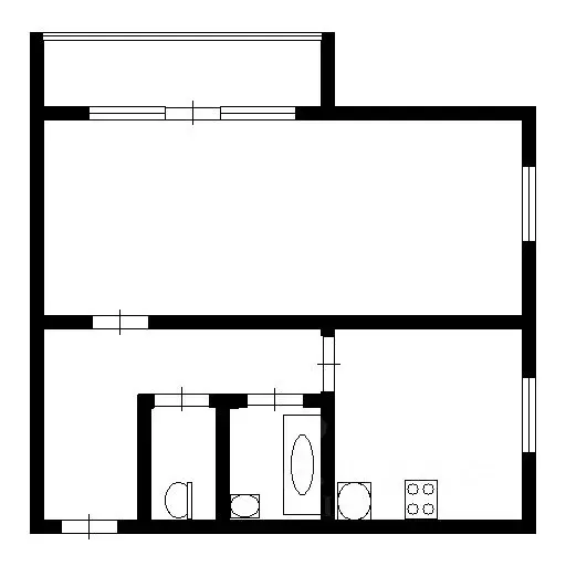 1-к кв. Коми, Ухта Интернациональная ул., 27 (36.0 м) - Фото 1