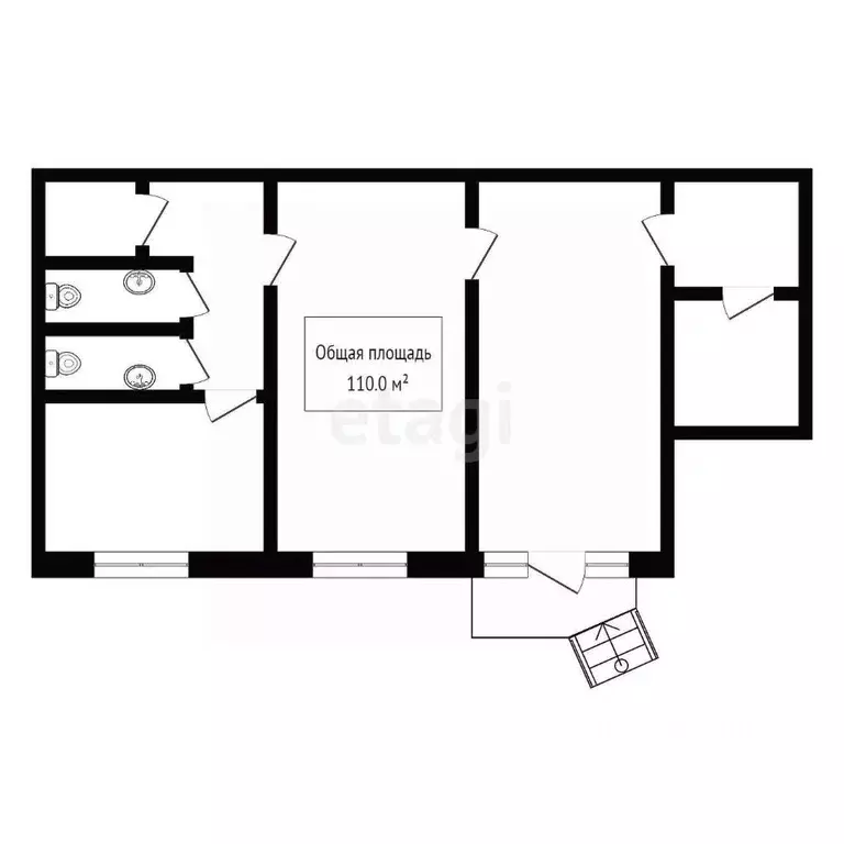Офис в Новосибирская область, Новосибирск Горский мкр, 42 (110 м) - Фото 2