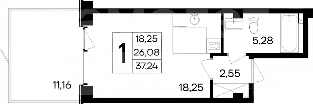 Студия Крым, Сакский район, Лесновское с/пос, с. Прибрежное ул. ... - Фото 2