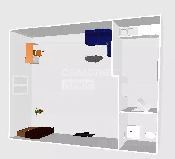 Студия Ульяновская область, Ульяновск Амурская ул., 4 (18.0 м) - Фото 2