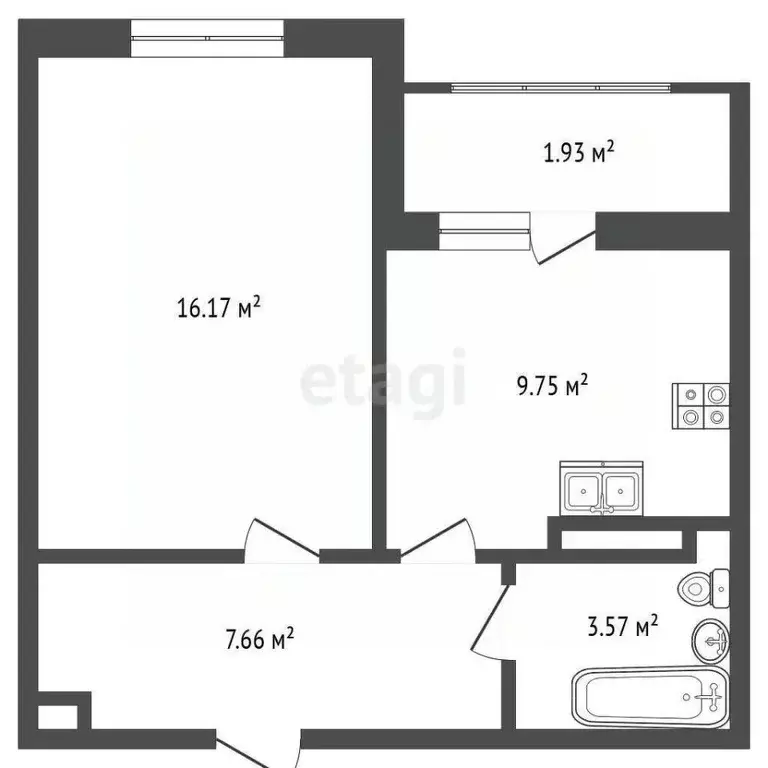 1-к кв. Крым, Евпатория ул. Чапаева, 28Д (37.1 м) - Фото 2