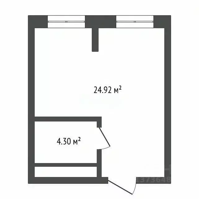 Студия Амурская область, Благовещенск Краснофлотская ул., 180 (26.6 м) - Фото 1