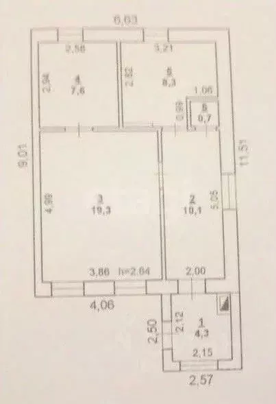 Дом в Липецкая область, Липецк ул. Бардина, 11Б (52 м) - Фото 2