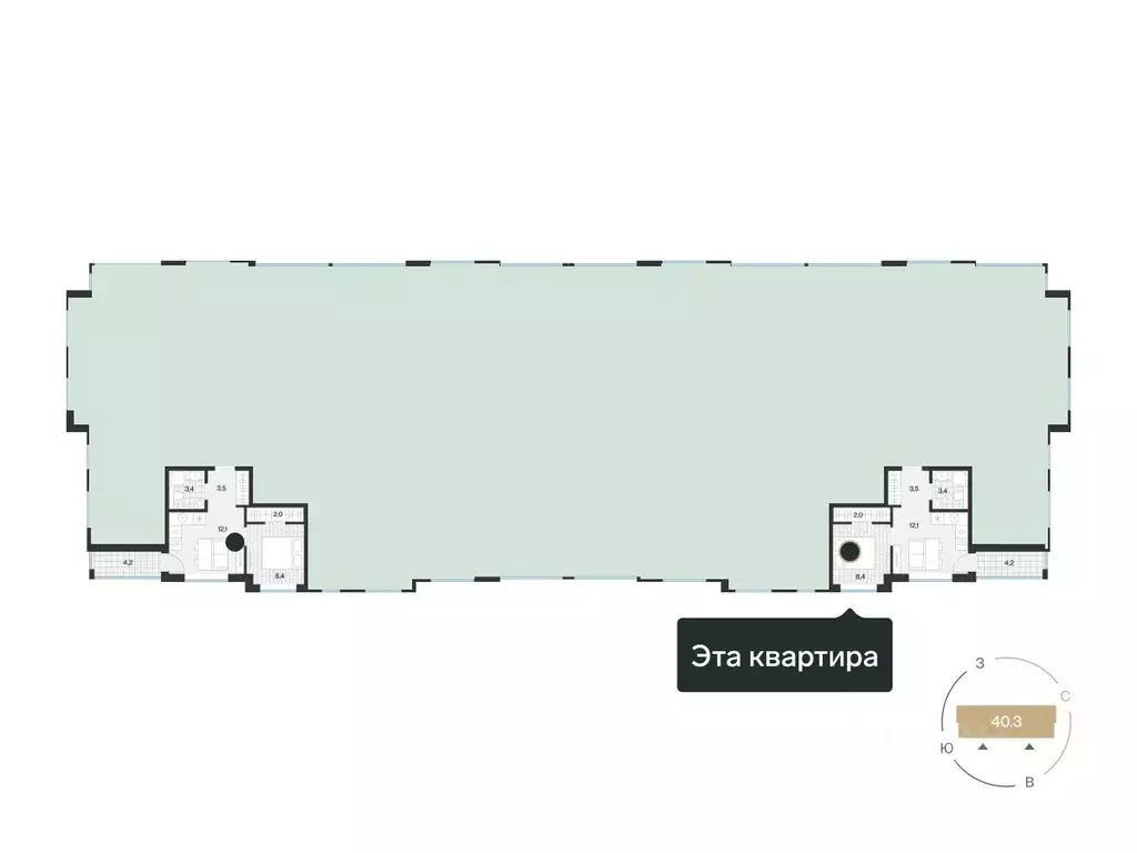1-к кв. Тюменская область, Тюмень ул. Игоря Комиссарова, 23 (31.4 м) - Фото 1