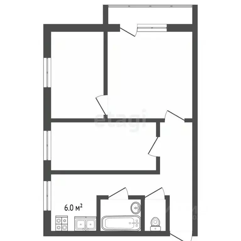 3-к кв. Владимирская область, Муром Октябрьская ул., 52 (51.6 м) - Фото 2