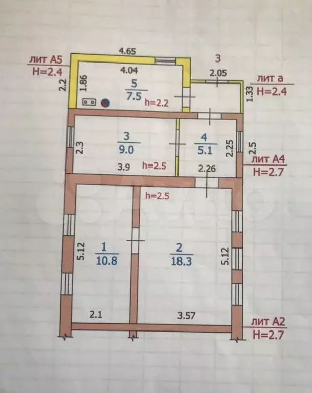 Дом 50,7 м на участке 2,5 сот. - Фото 0