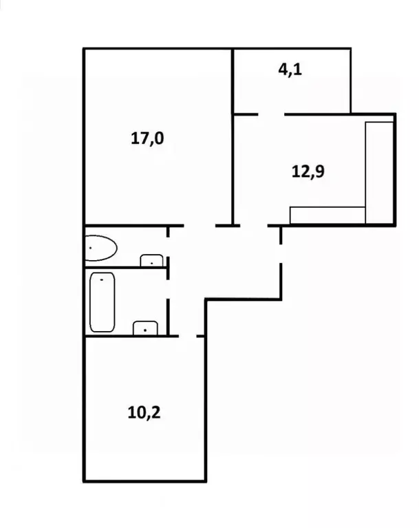 2-к кв. Санкт-Петербург просп. Ветеранов, 179 (51.6 м) - Фото 1