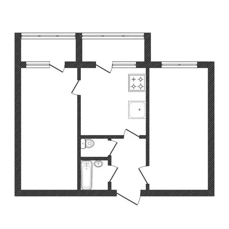 2-комнатная квартира: Тверь, бульвар Гусева, 45к2 (59.3 м) - Фото 1