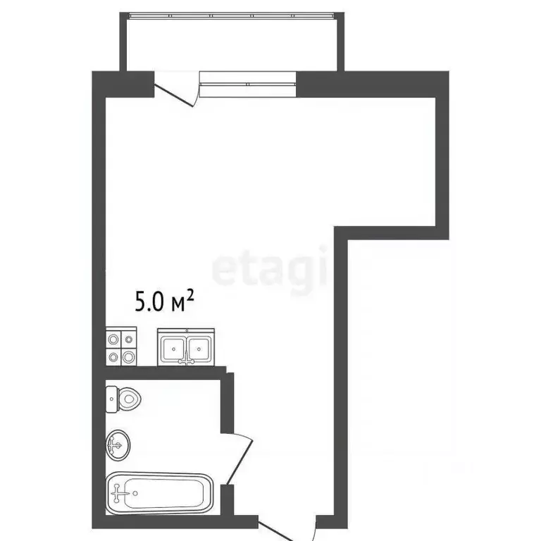 Студия Ярославская область, Ярославль ул. Строителей, 18 (26.72 м) - Фото 1