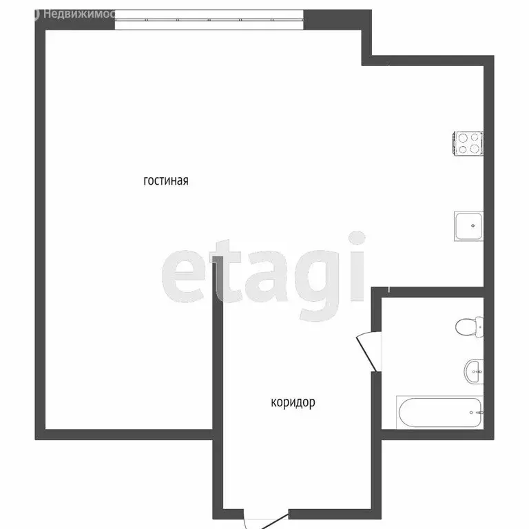 Квартира-студия: Сочи, улица Тимирязева, 44 (27.8 м) - Фото 0
