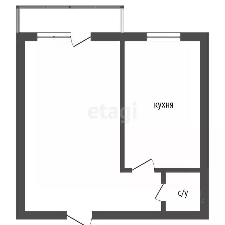 1-к кв. Челябинская область, Кыштым ул. Красной Звезды, 103 (22.0 м) - Фото 2