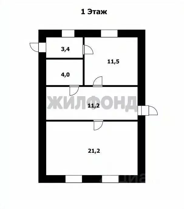 Дом в Новосибирская область, Обь Береговая ул. (153 м) - Фото 1