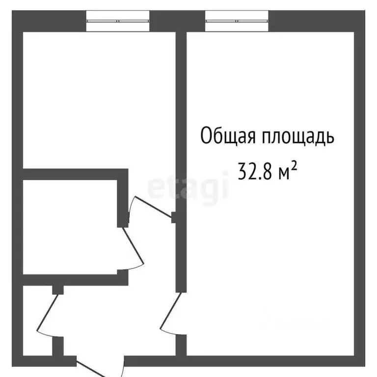 1-к кв. Брянская область, Брянск Белорусская ул., 5 (32.8 м) - Фото 1