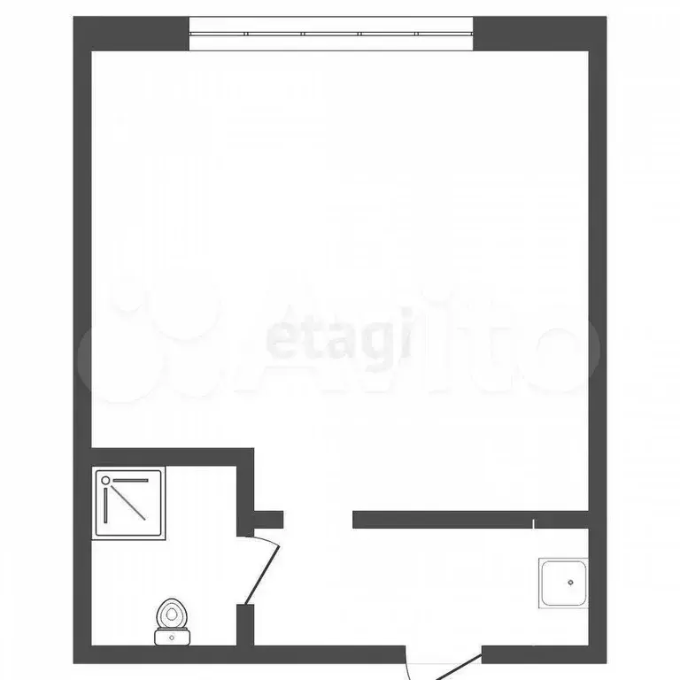 Квартира-студия, 17 м, 2/5 эт. - Фото 0