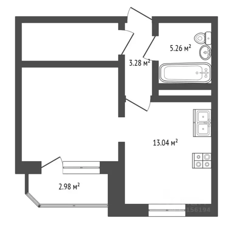 1-к кв. Тюменская область, Тюменский муниципальный округ, д. Патрушева ... - Фото 2