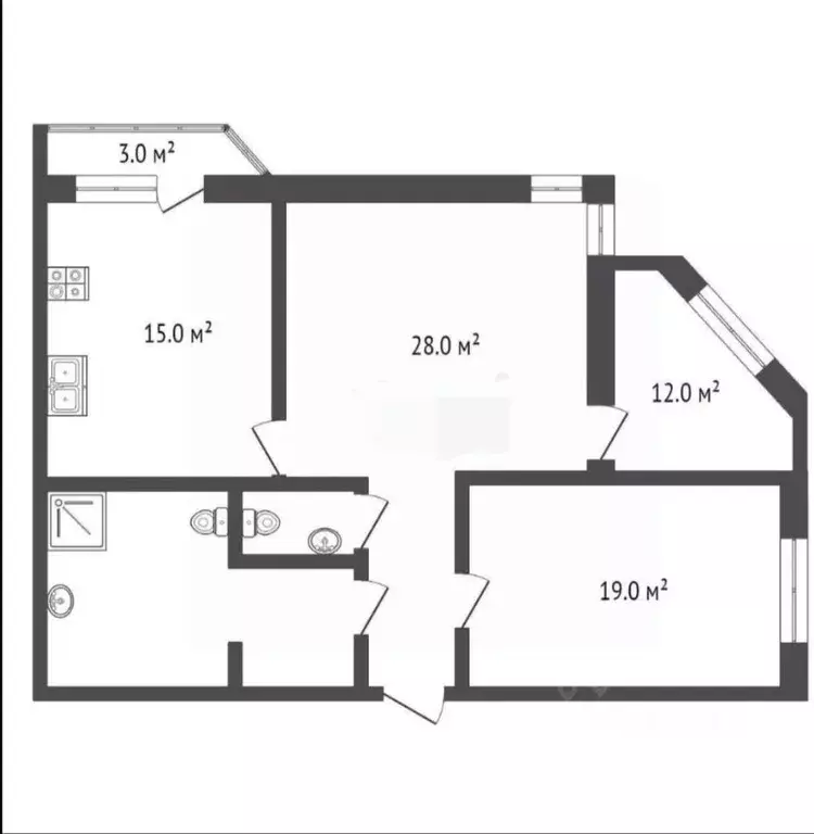 3-к кв. Ростовская область, Ростов-на-Дону ул. Шаумяна, 26 (90.0 м) - Фото 1
