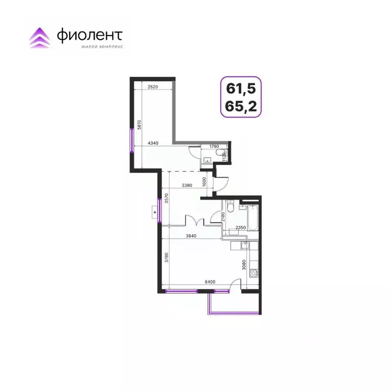 3-к кв. Приморский край, Владивосток ул. Расула Гамзатова, 1 (61.5 м) - Фото 1