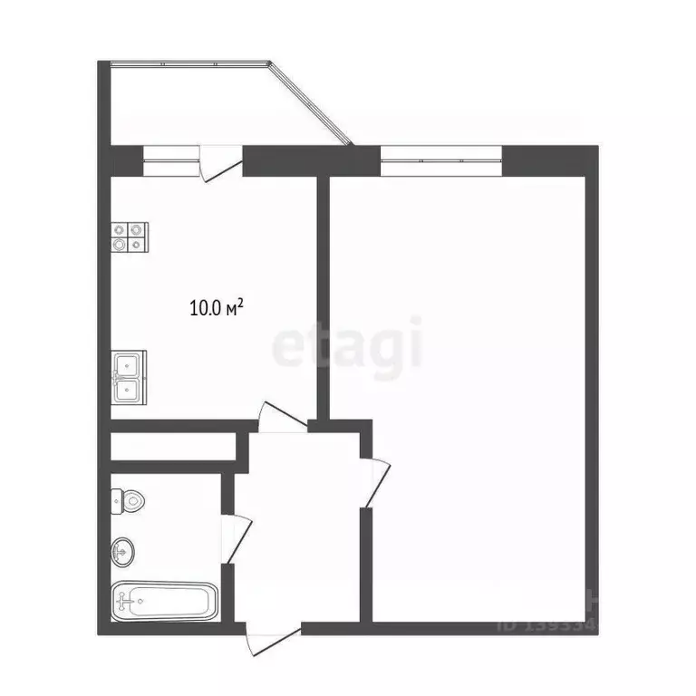 1-к кв. Тюменская область, Тюмень ул. Обдорская, 7 (41.0 м) - Фото 1