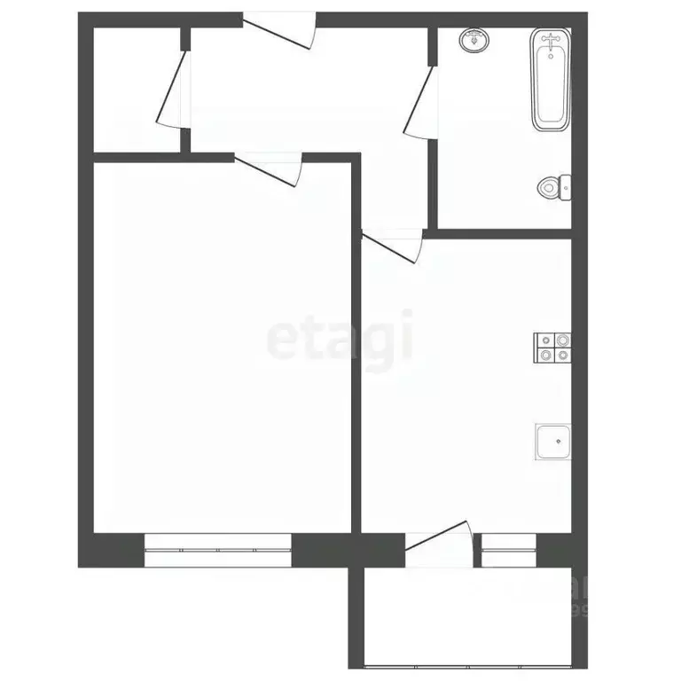 1-к кв. Липецкая область, Липецк ул. Осканова, 6 (37.7 м) - Фото 1