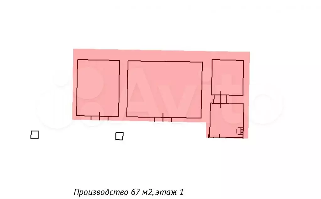 67 м под производство, зона разгрукзи, рядом метро - Фото 0