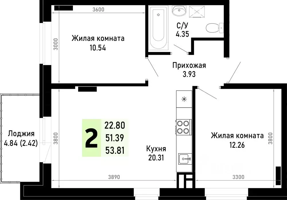 2-к кв. Краснодарский край, Анапа муниципальный округ, Нижняя ... - Фото 0