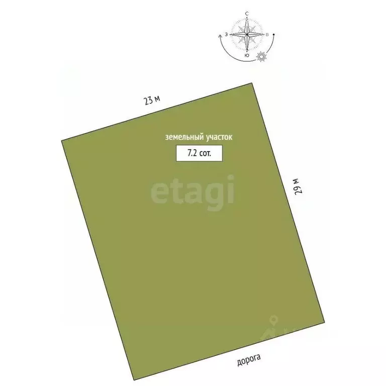 Участок в Тамбовская область, Котовск ул. Красная (7.2 сот.) - Фото 2