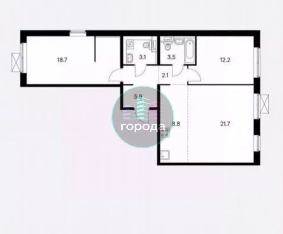 3-к кв. Московская область, Ленинский городской округ, Боброво пгт ул. ... - Фото 1