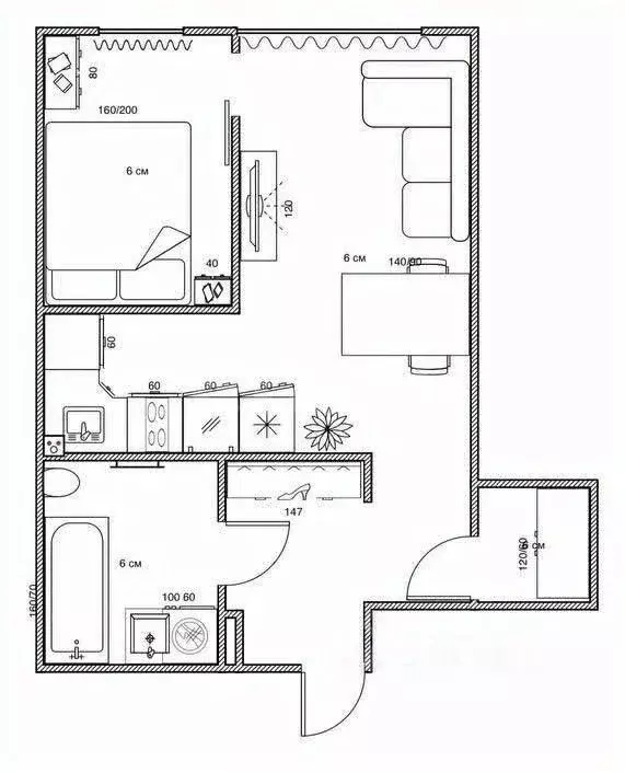 1-к кв. Москва просп. Магеллана, 2 (32.8 м) - Фото 2
