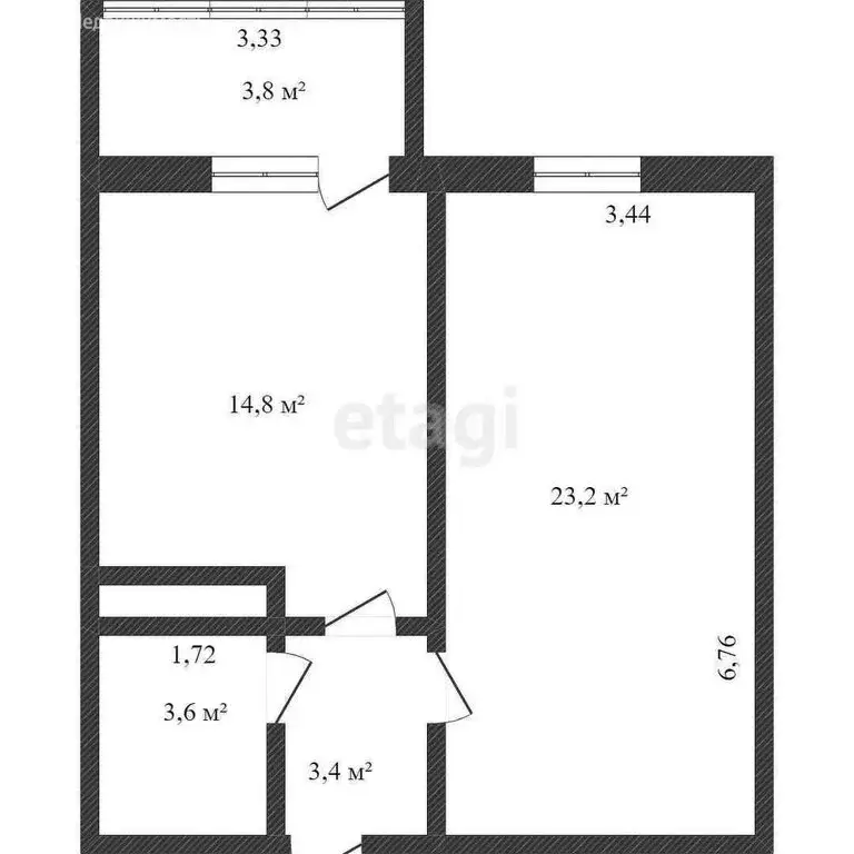 1-комнатная квартира: Краснодар, улица имени Дмитрия Благоева, 31к1 ... - Фото 0