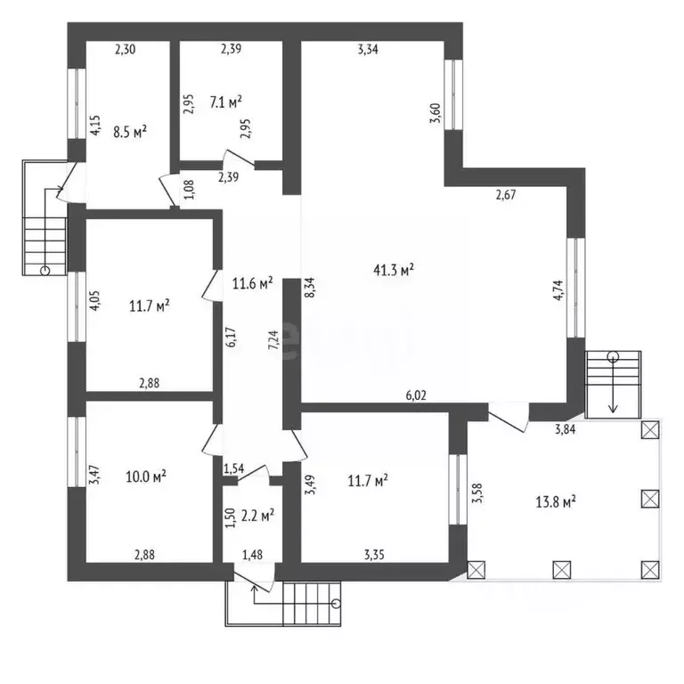 Дом в Амурская область, Благовещенский район, с. Чигири пер. Таежный ... - Фото 2