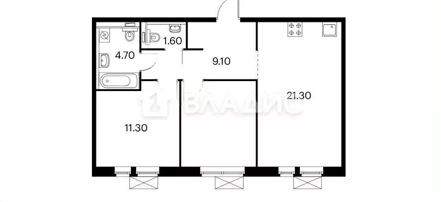 3-комнатная квартира: Люберцы, улица 8 Марта, 12к1 (60 м) - Фото 0