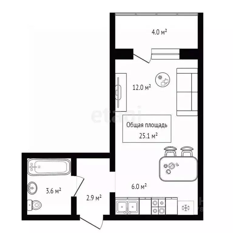 Студия Новосибирская область, Новосибирский район, Мочищенский ... - Фото 2