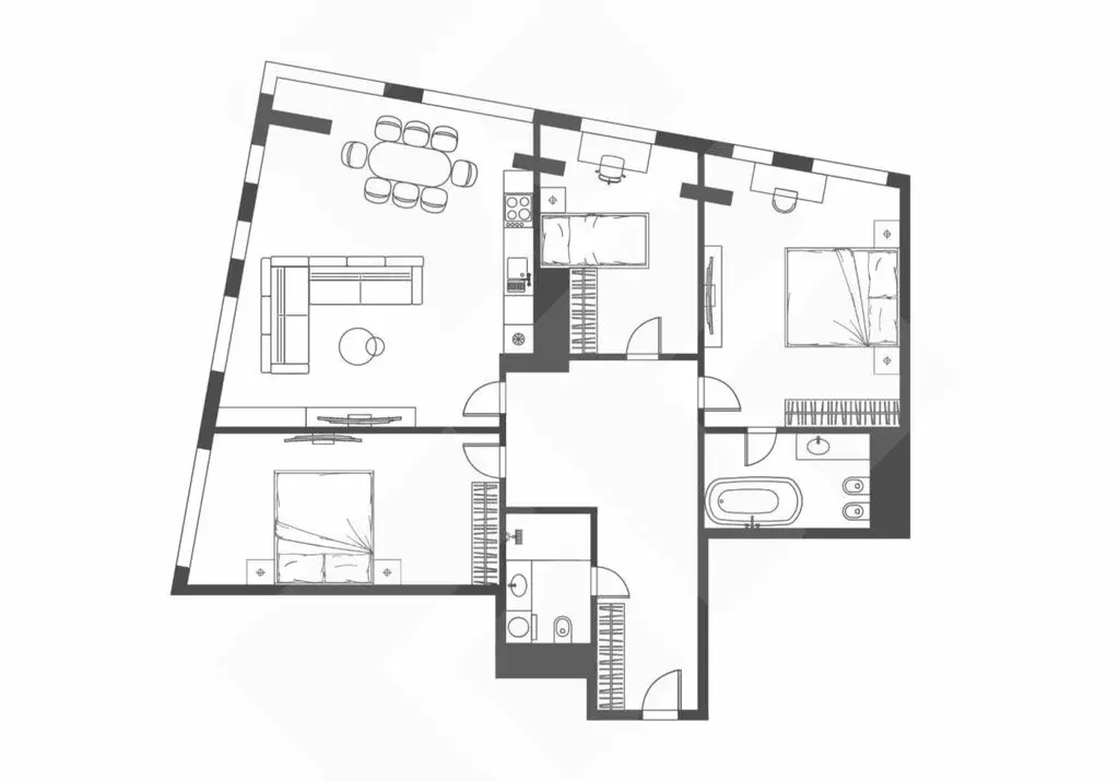 4-комнатная квартира: Москва, Мытная улица, 40к3 (150.8 м) - Фото 1