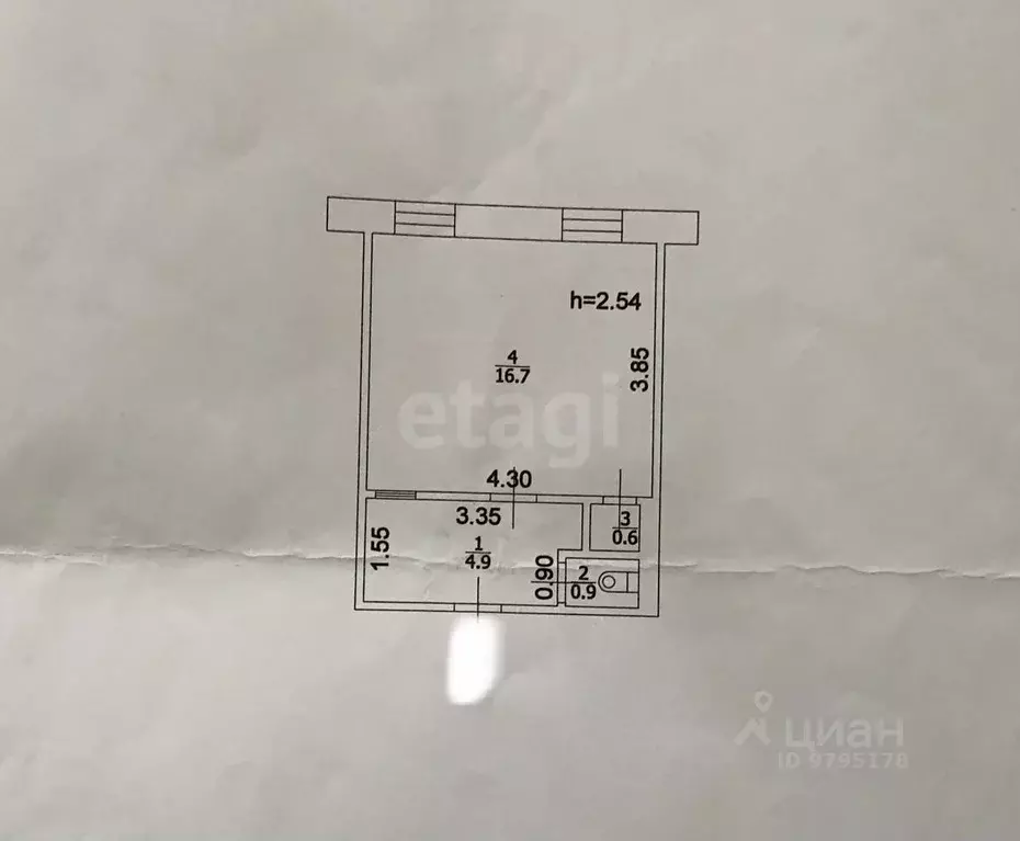 Студия Татарстан, Казань ул. Дежнева, 2к2 (23.1 м) - Фото 2