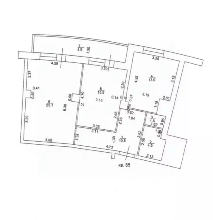 2-к кв. Татарстан, Казань Чистопольская ул., 38 (70.7 м) - Фото 0
