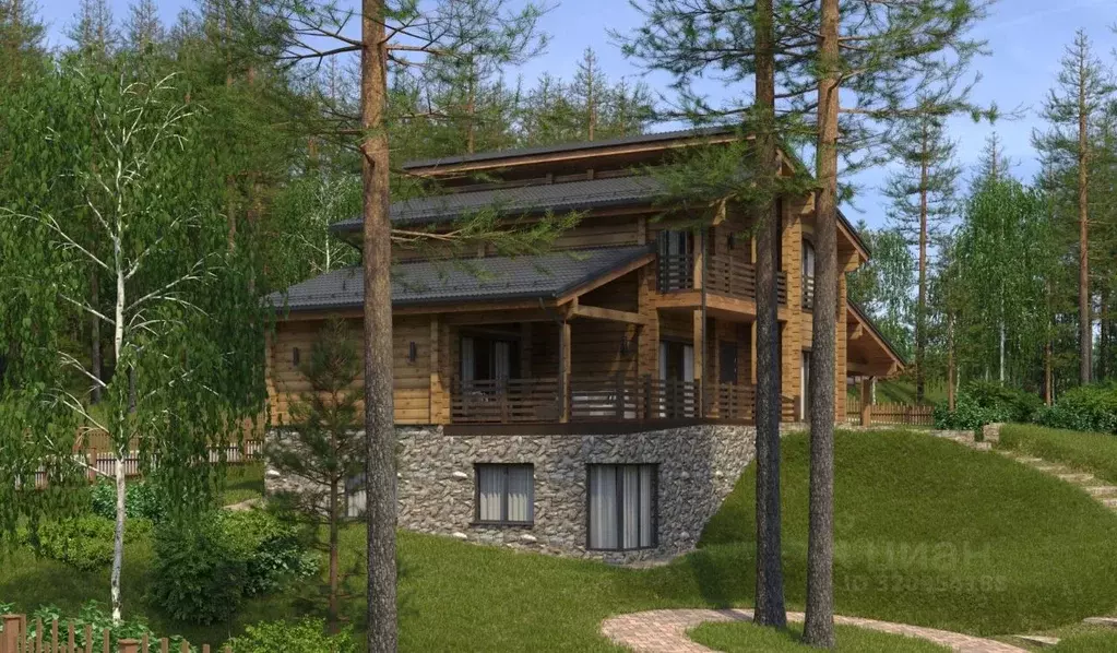 Коттедж в Ленинградская область, Всеволожский район, Куйвозовское ... - Фото 1