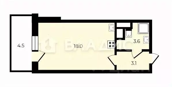 Студия Ленинградская область, Кудрово г. Всеволожский район, Заневское ... - Фото 2