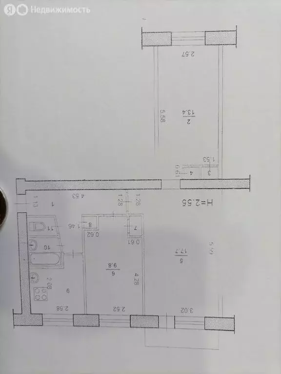 2-комнатная квартира: Волжский, Советская улица, 59 (58.8 м) - Фото 2