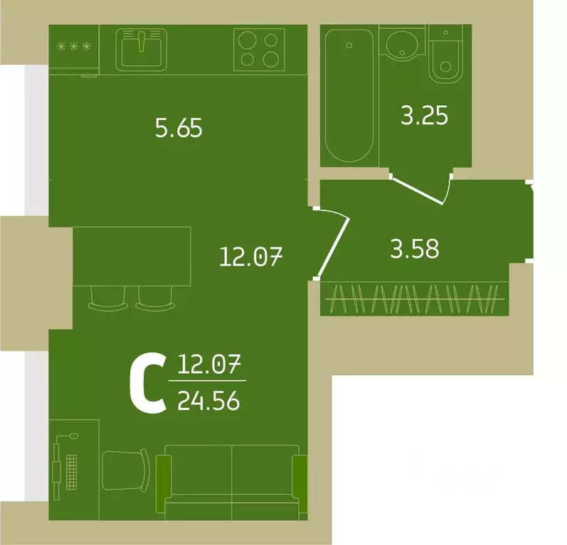 4-к кв. Башкортостан, Уфа Революционная ул., 39/4 (108.19 м) - Фото 1
