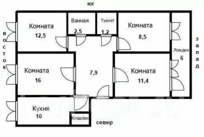 4-к кв. Приморский край, Уссурийск ул. Полушкина, 65 (76.9 м) - Фото 2