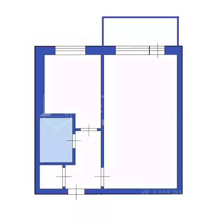 1-к кв. Кемеровская область, Ленинск-Кузнецкий просп. Ленина, 53А ... - Фото 2