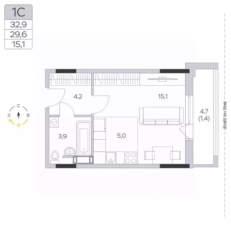 Студия Московская область, Мытищи городской округ, д. Пирогово ул. ... - Фото 0