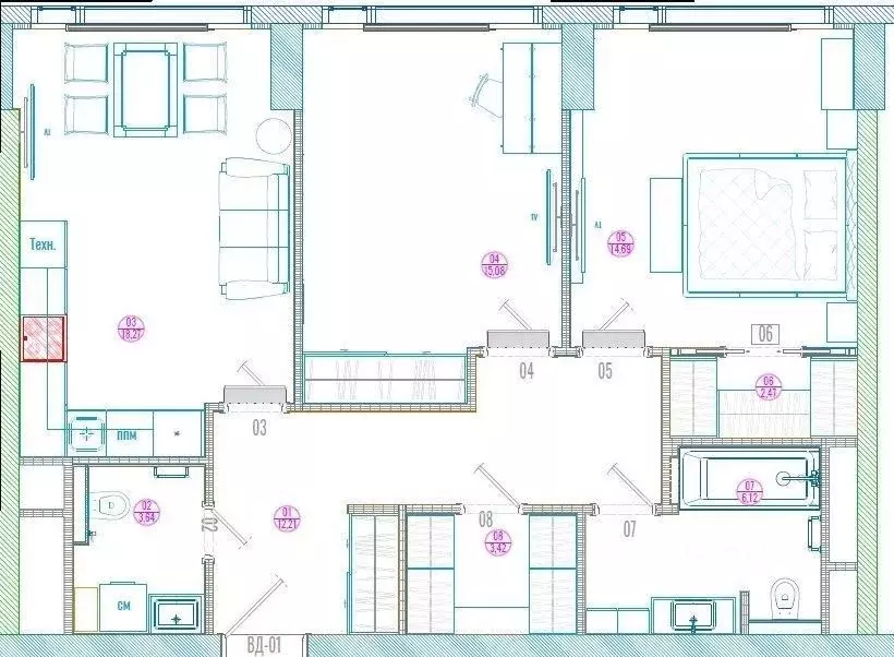 3-к кв. Москва Мичуринский просп., 56 (80.0 м) - Фото 1