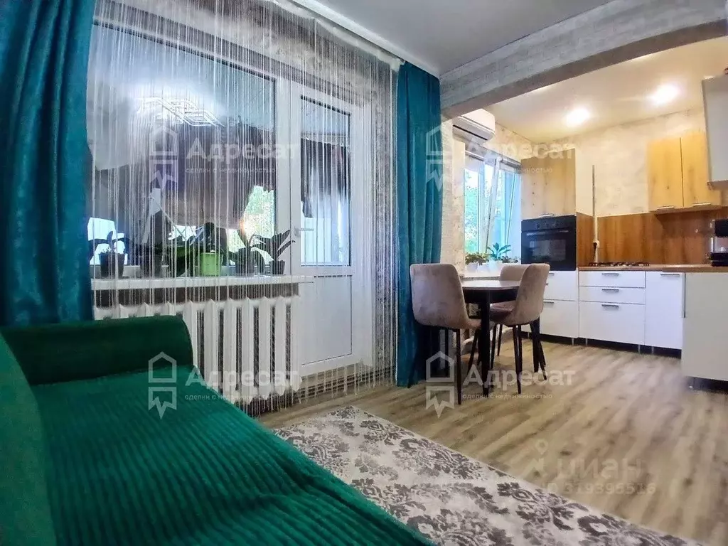 2-к кв. Волгоградская область, Волгоград Жилгородок мкр, ул. Гнесиных, ... - Фото 1
