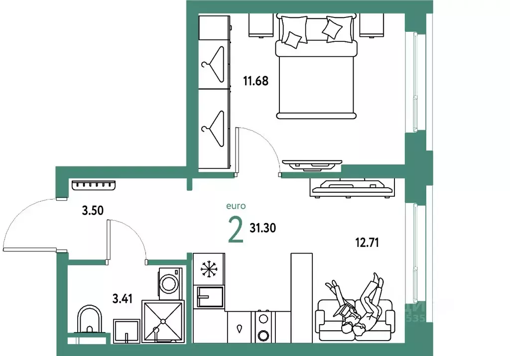 2-к кв. Свердловская область, Екатеринбург муниципальное образование, ... - Фото 1